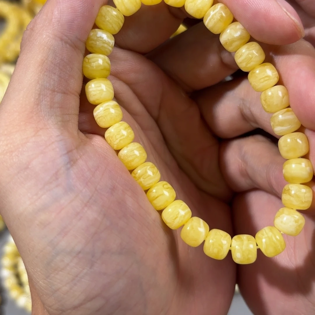 琥珀未镶嵌手链卡 8mm