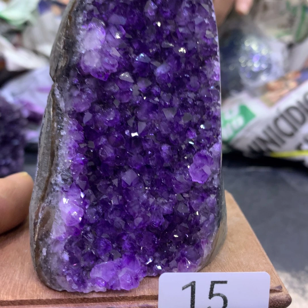 水晶摆件未镶嵌紫晶15