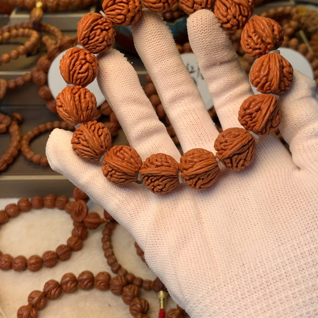 桃核手串秦岭龙纹