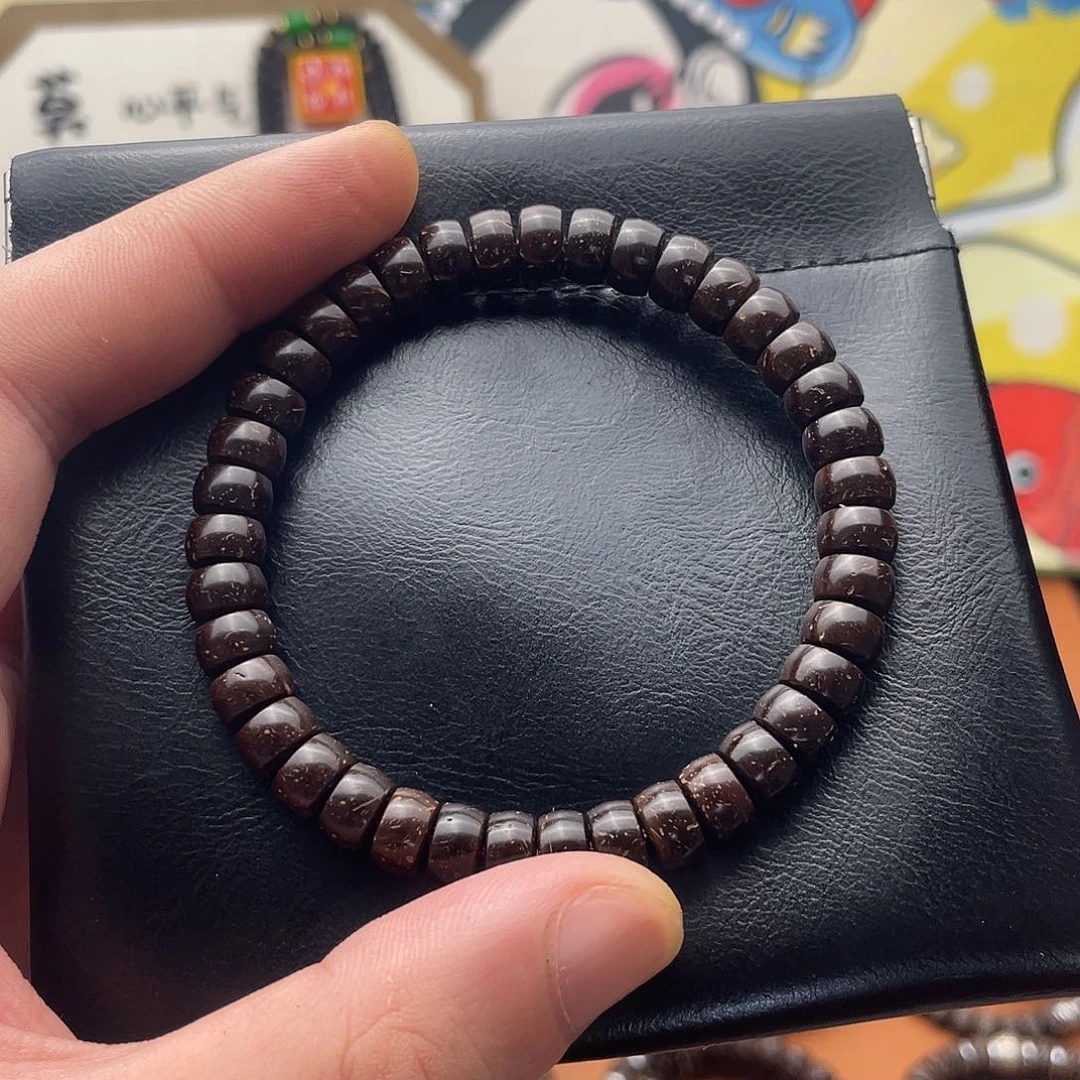 椰蒂手串8直切素圈