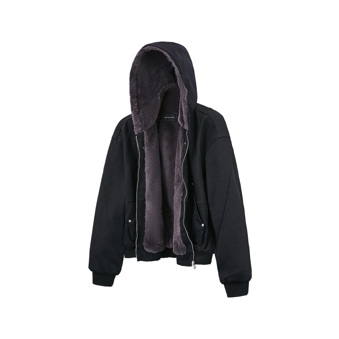 Yc-复古加厚工装连帽夹克座山雕男女美式cleanfit外套