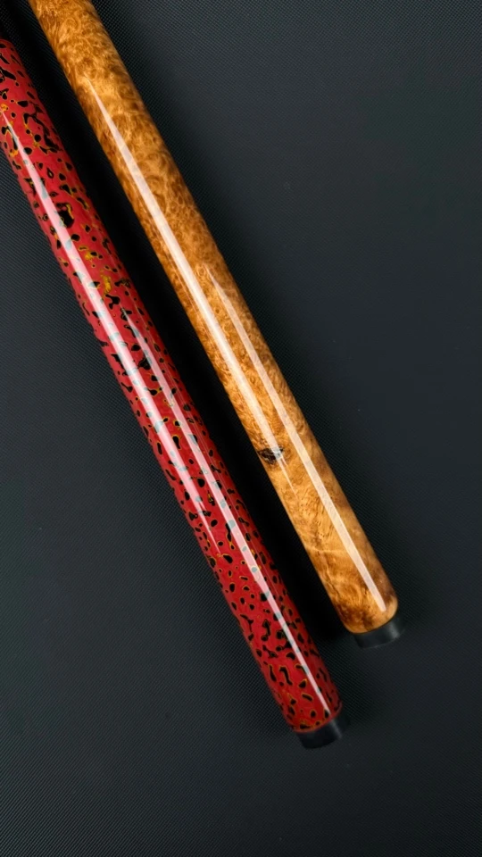 全新凯斯安迪黑杰克跳杆 后把豹纹木鎏金和一根水波纹树瘤后把