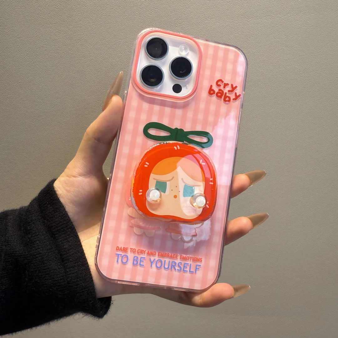 哭娃小姐妹适用于苹果17/16promax手机壳VIVO华为OPPO小米15一加