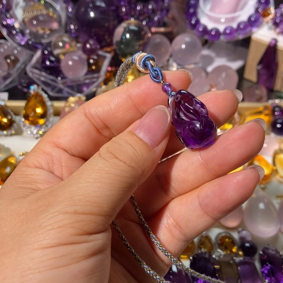 颈饰未镶嵌水晶天然水晶吊坠