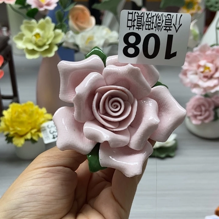 陶瓷手工制作陶瓷花