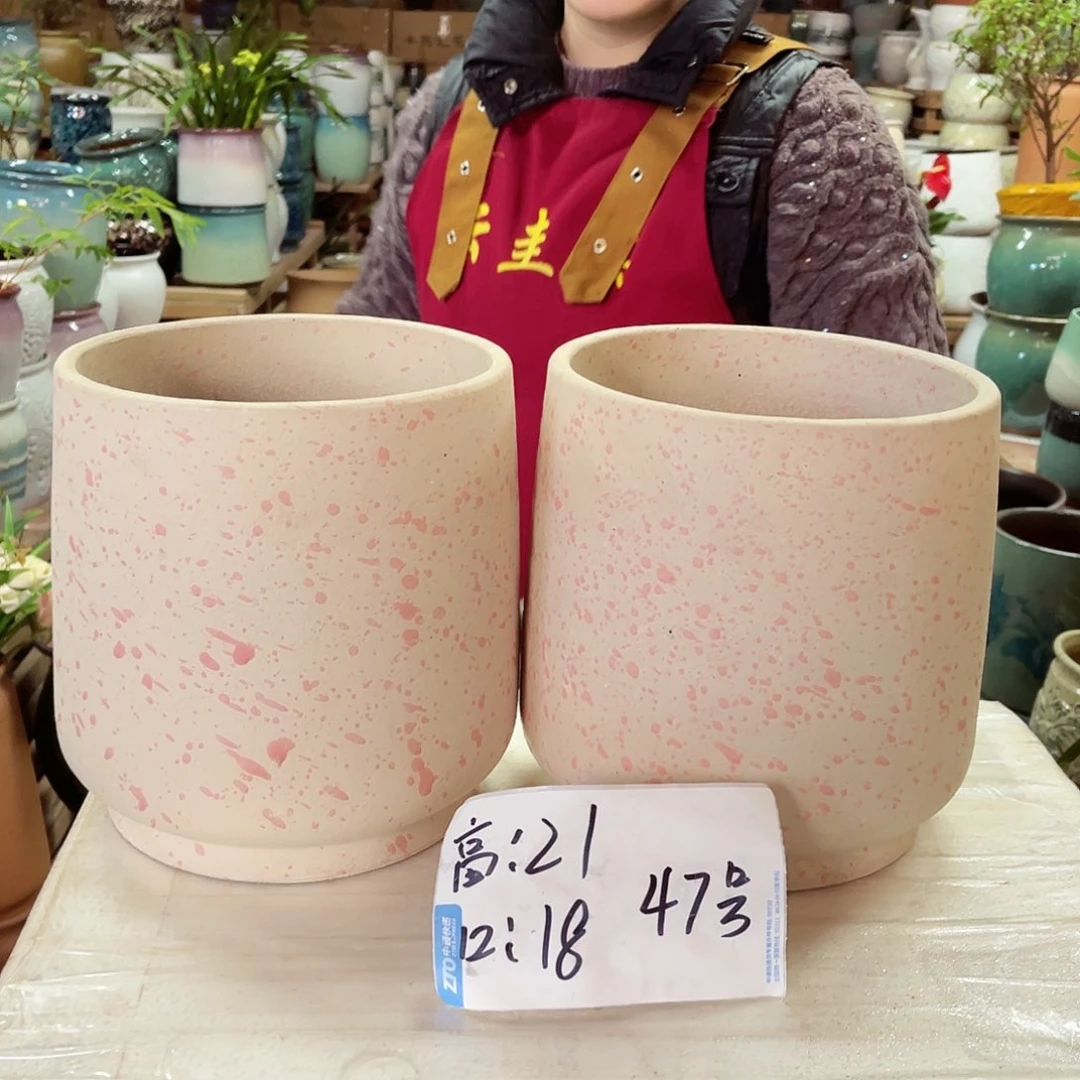 紫砂花盆高度21口径18