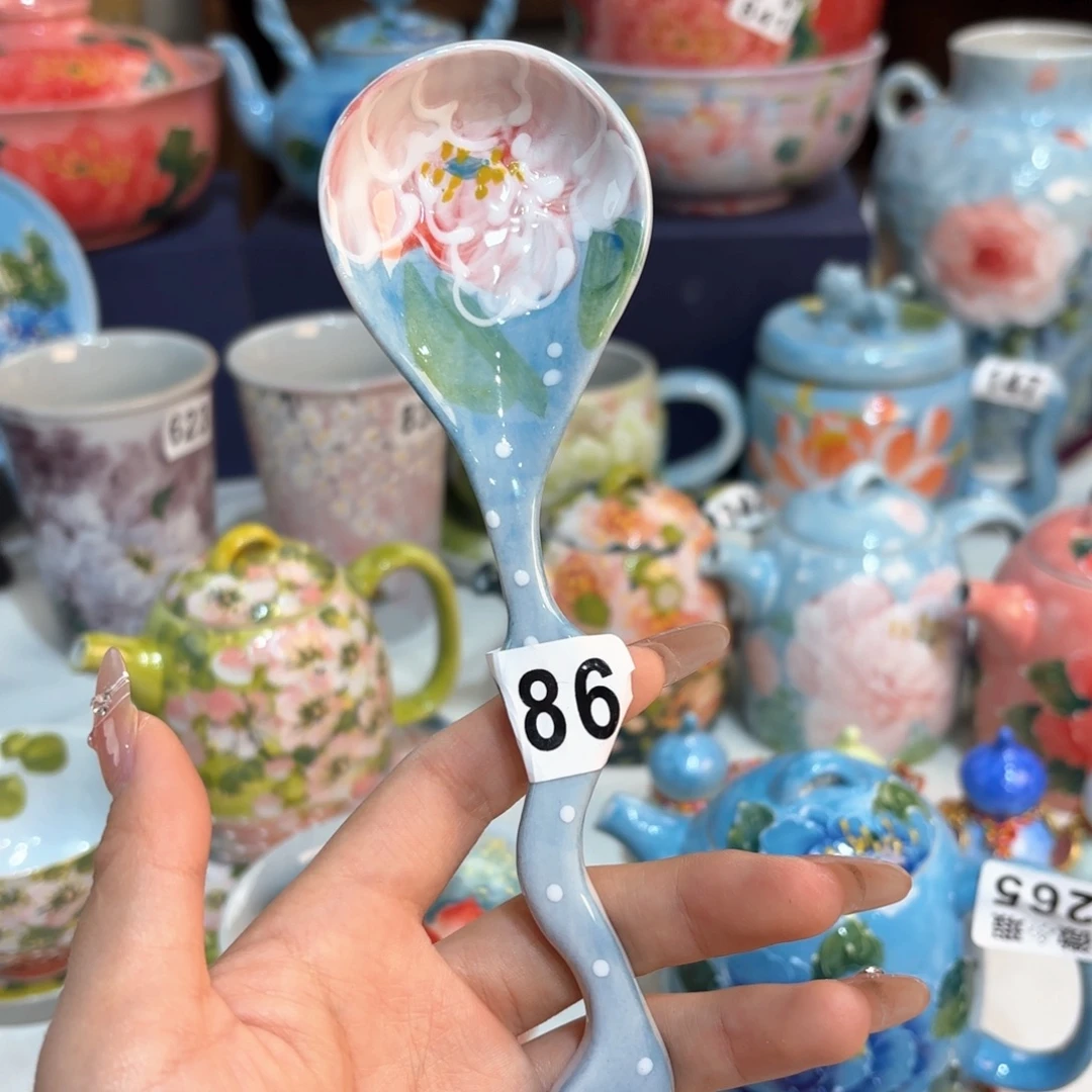 景德镇手绘高温釉下彩陶瓷茶具