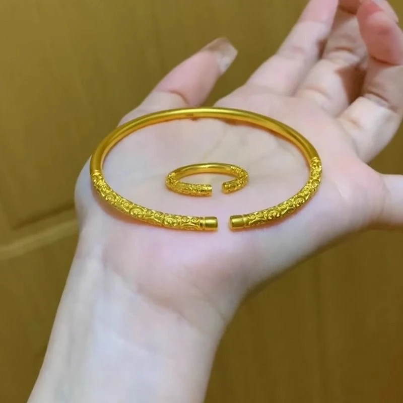 铜合金手镯 铜合金手镯 精工版金箍棒开口手镯