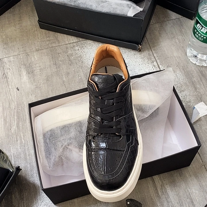 浙***料真皮41码男士休闲鞋