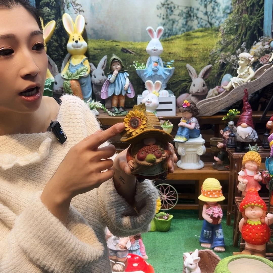 花园摆件红红火火