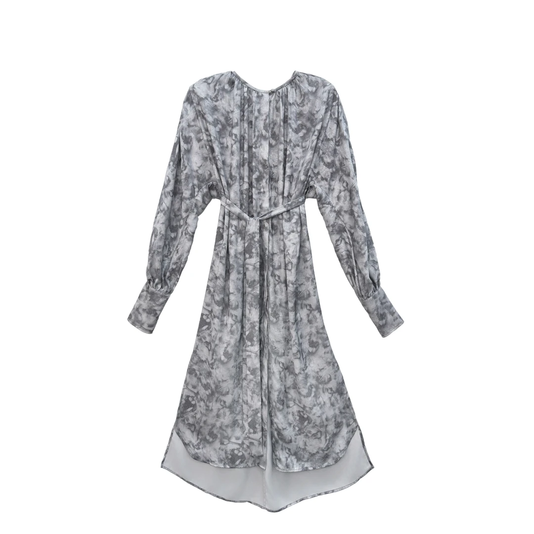 【阿紫ALSCANA】灰色印花连衣裙1505302