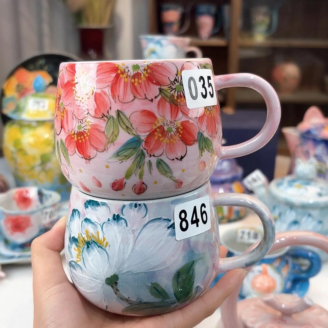 蓝***坊景德镇手绘高温釉下彩陶瓷茶具