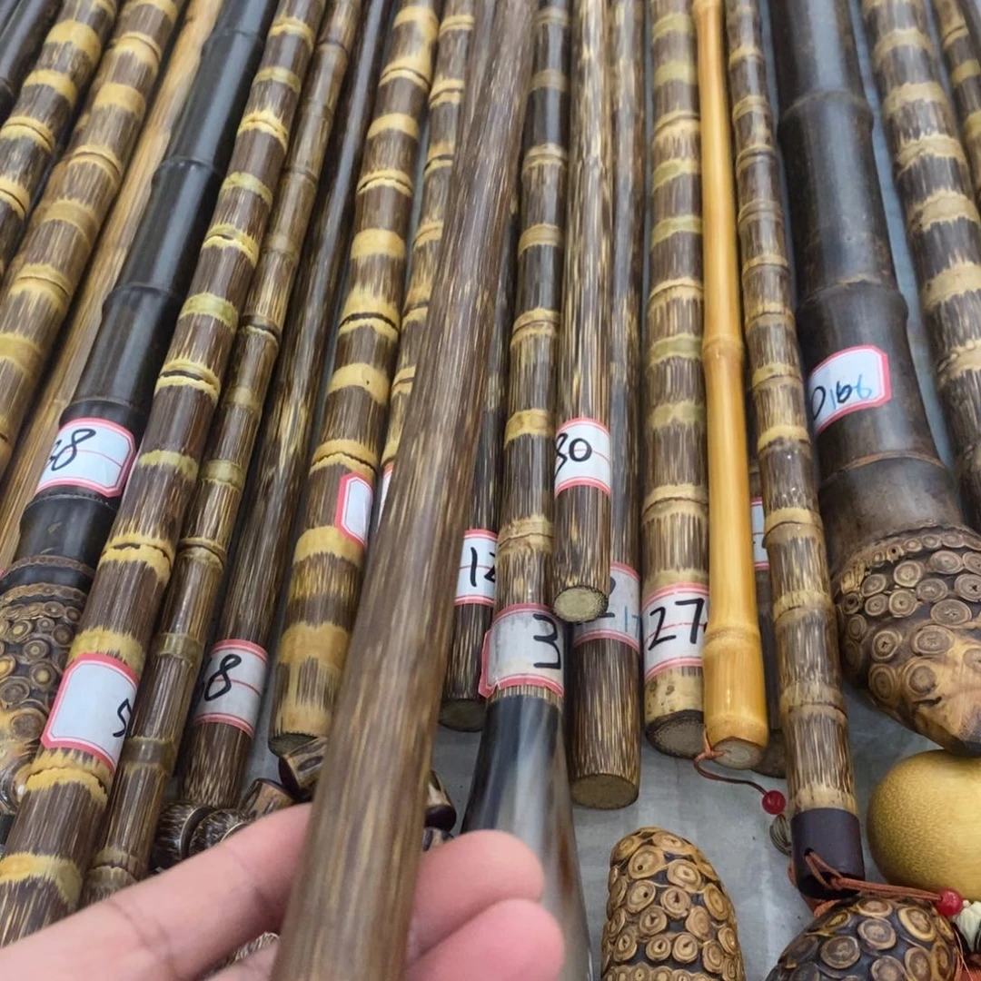 然*金丝竹手把实心竹手把件56