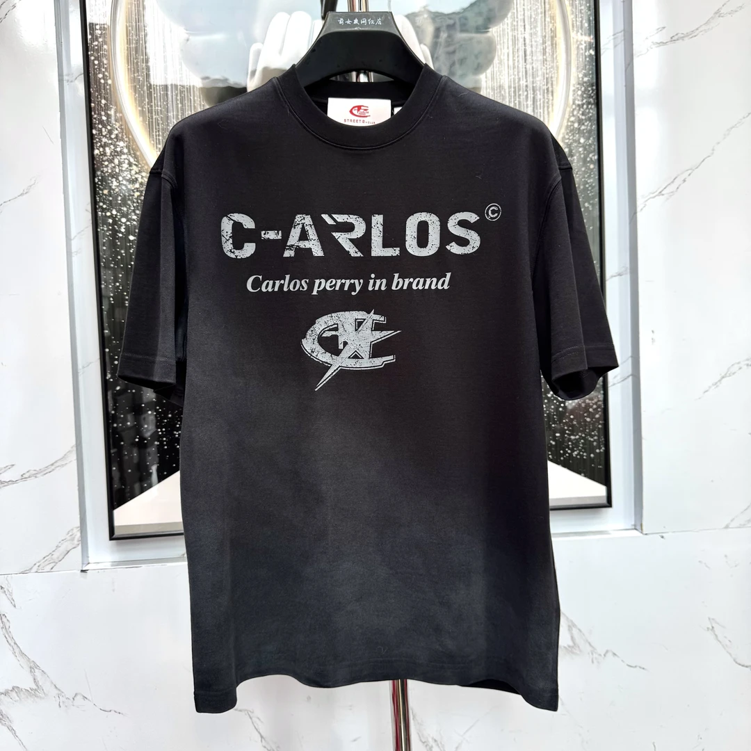 阔【C加短袖】新款夏季潮流休闲时尚简约高级男半袖圆领百搭T恤轻奢