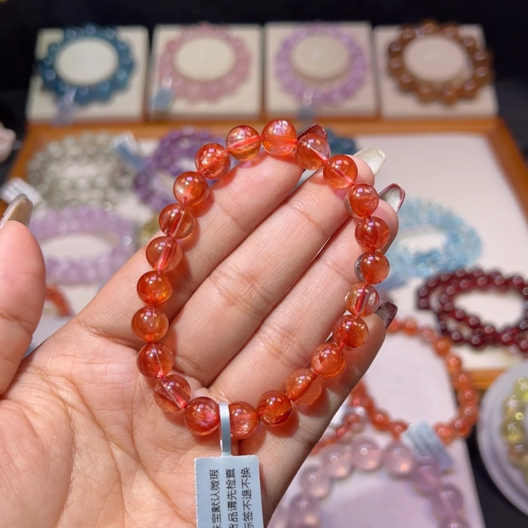 水晶手串未镶嵌?殿堂级纸糖胶花8.7m m