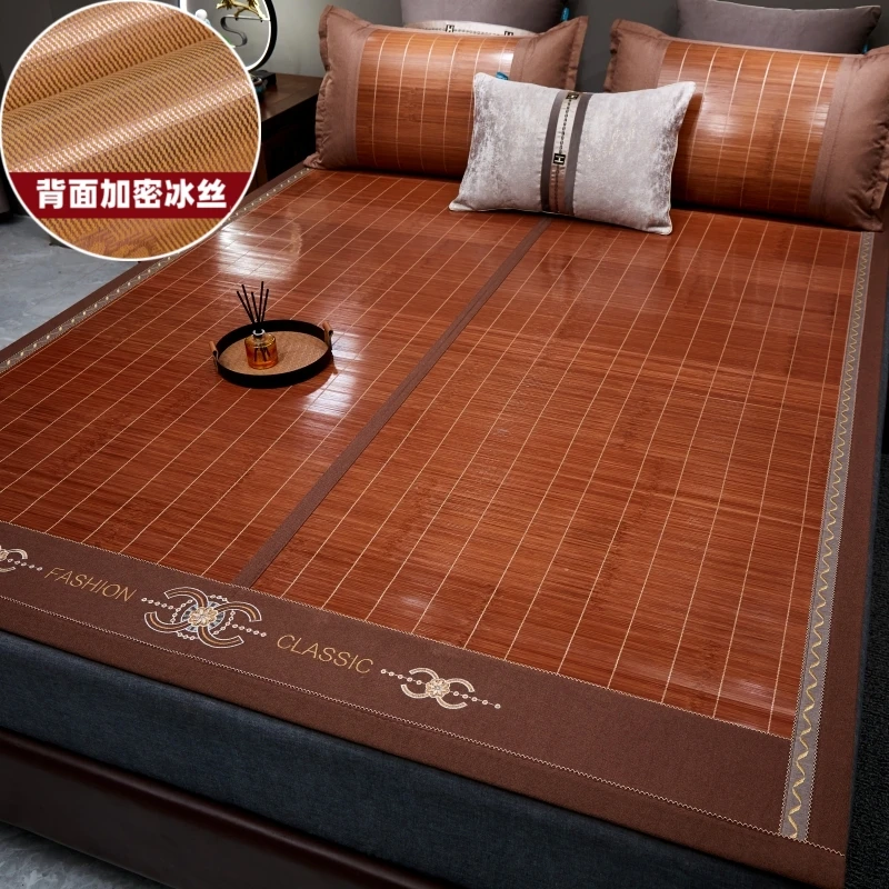 【推荐】2025款凉席竹席夏季草席家用双面正反两用冰丝席折叠