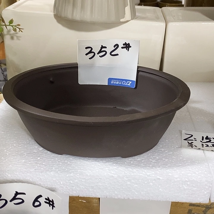 紫砂花盆多肉瑕疵盆有孔。