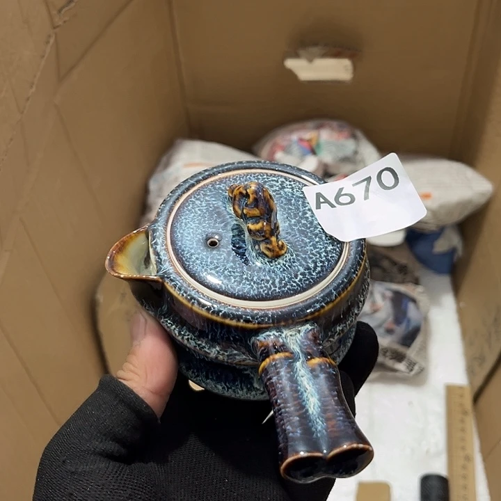 瓷片茶摆件工艺品摆件666