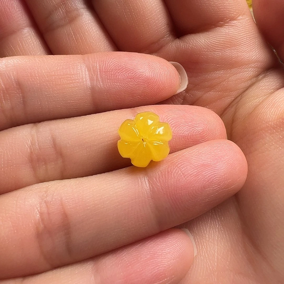 蜜蜡颈饰未镶嵌京**?南瓜珠