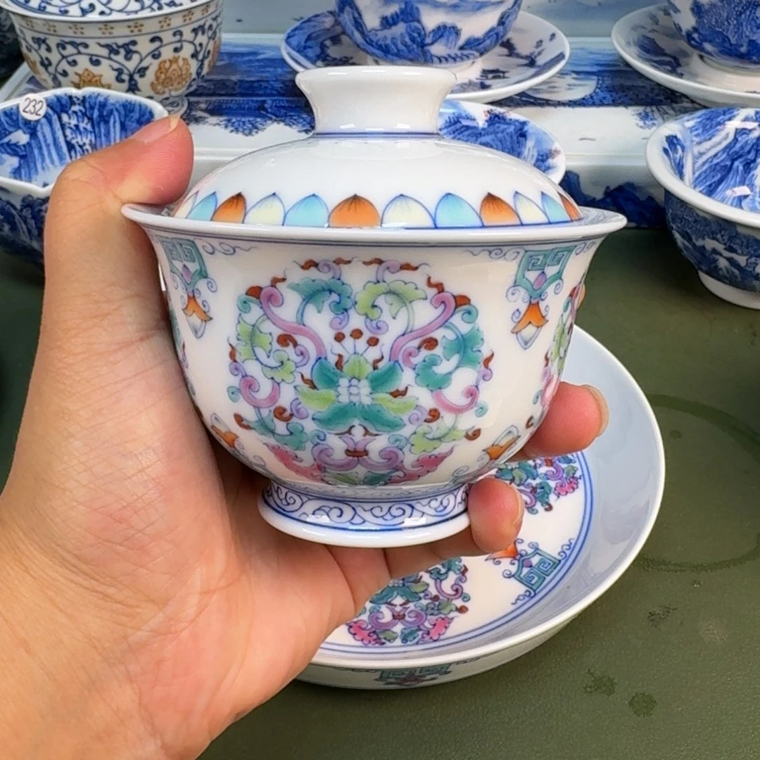 景德镇纯手绘茶具圆圆221