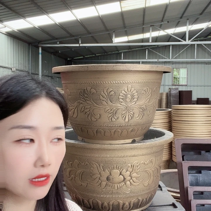 圆形70花盆2个有孔