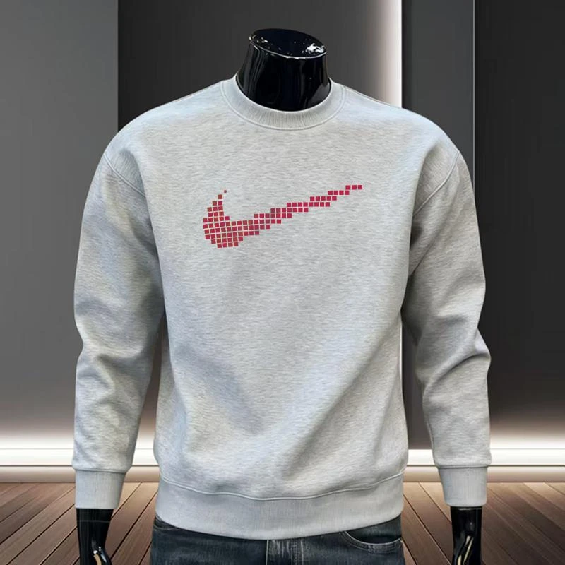 奥莱精选折扣专区~大码男装秋冬季圆领卫衣重磅加绒保暖长袖上衣