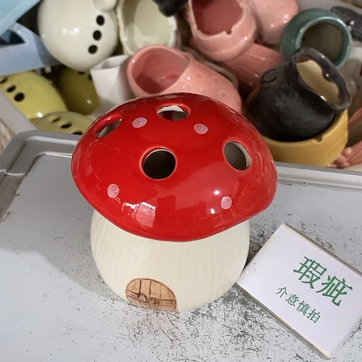 紫砂花盆瑕疵花盆有孔
