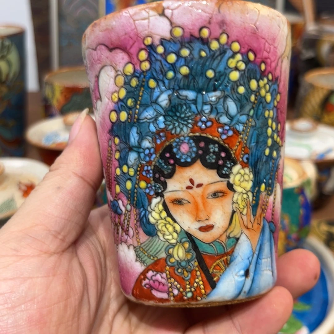 手工制作花旦可乐杯