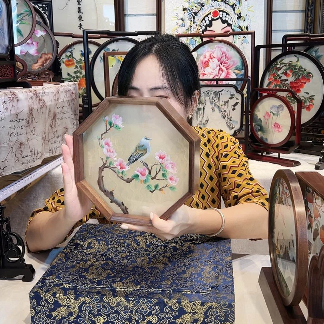 织绣苏绣摆台精工