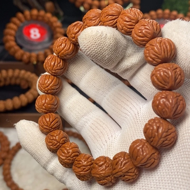 桃核吊坠秦岭龙纹桃核