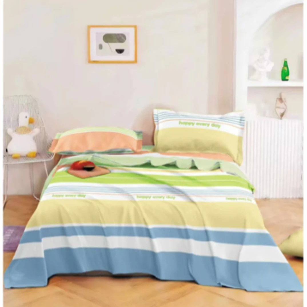 彩色条韵山东正宗加厚加密双经双纬老粗布 四季可用吸汗透气