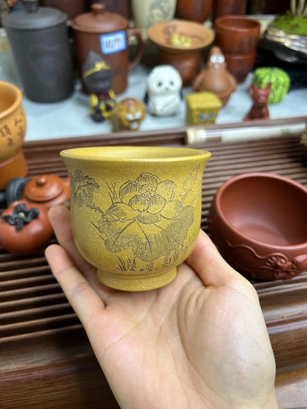 宜兴原矿紫砂主人杯