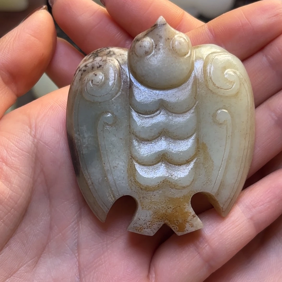 用***3和田玉未镶嵌挂件