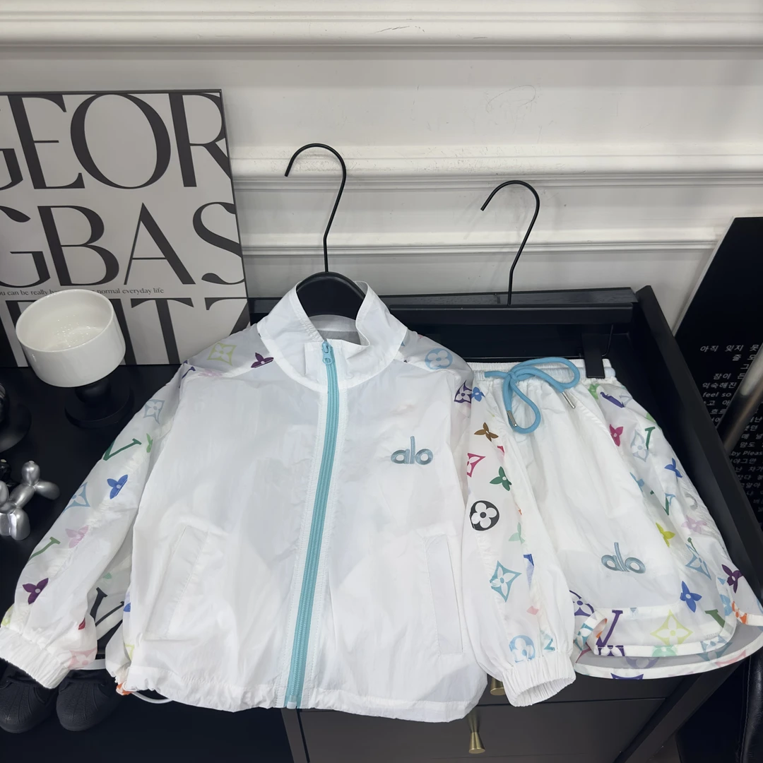 儿童超薄防晒服套装清新皮肤衣两件套时尚潮童