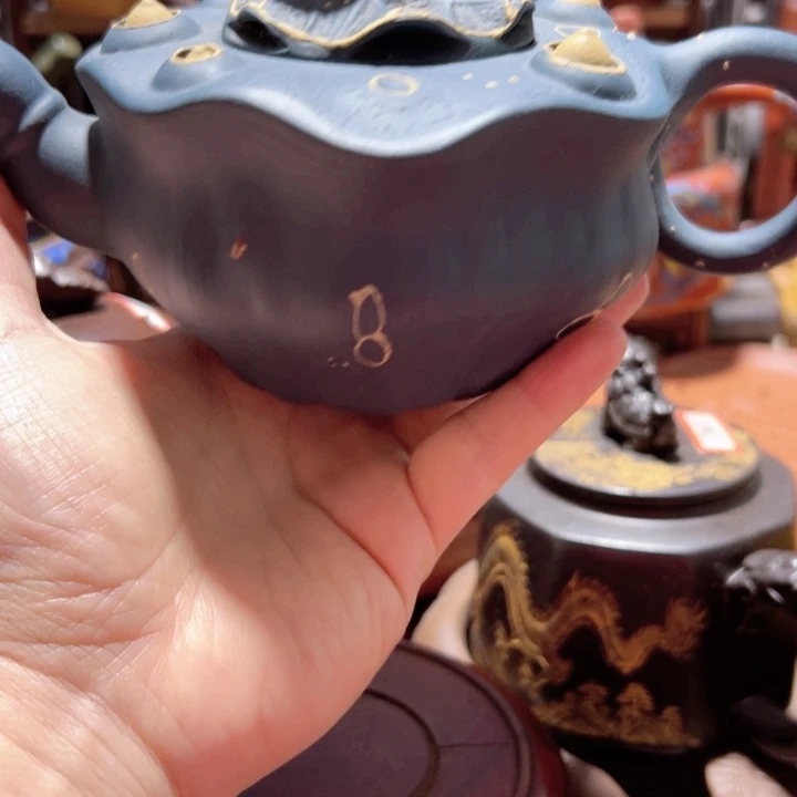 茶壶紫砂紫砂壶收藏起来了！