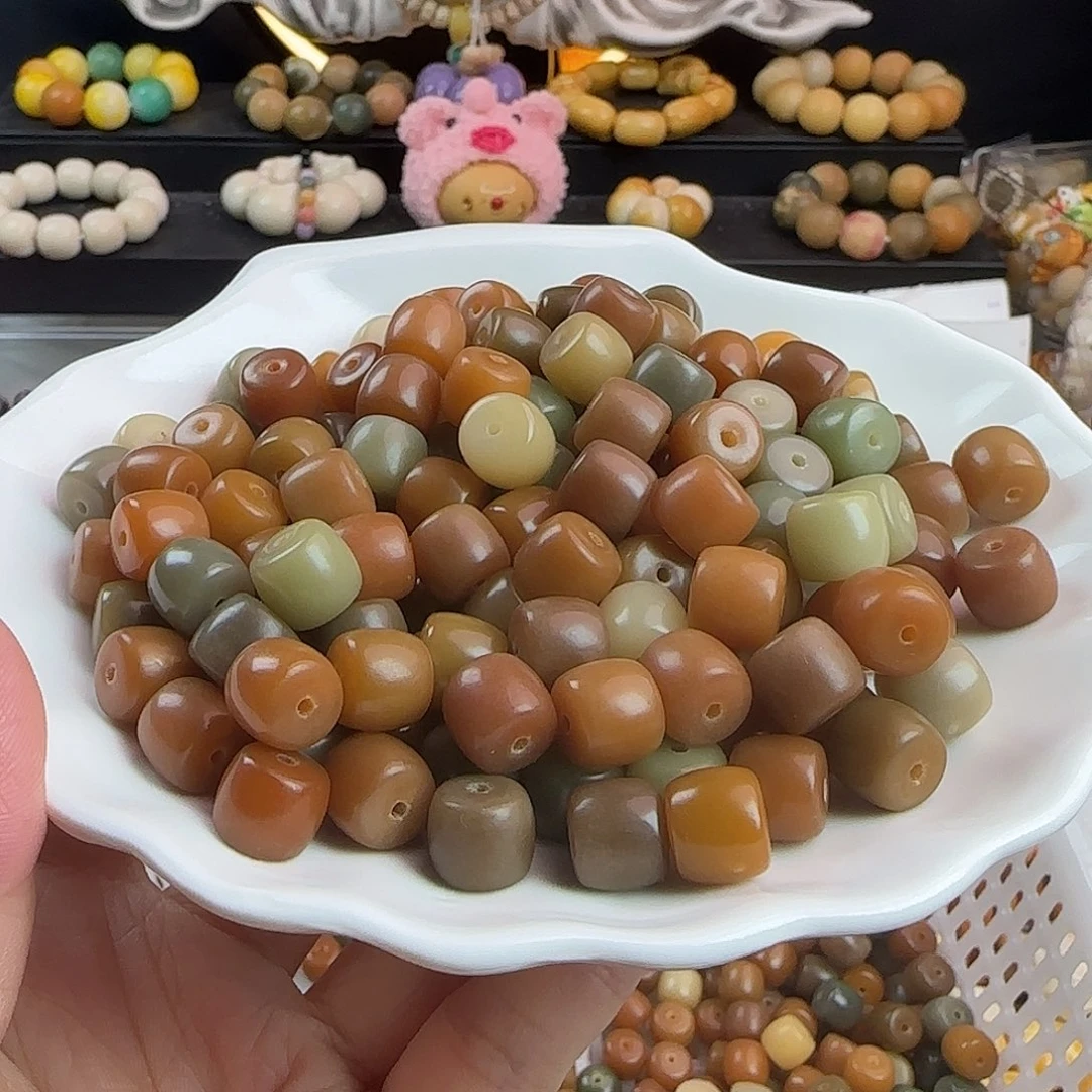 菩提根/象牙果手串卡10.5干枯玫瑰直切100卡牌➕30备珠微瑕