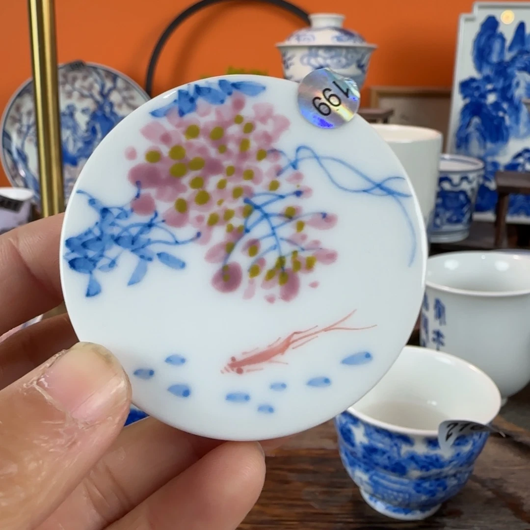 瓷片景德镇手绘青花茶器199