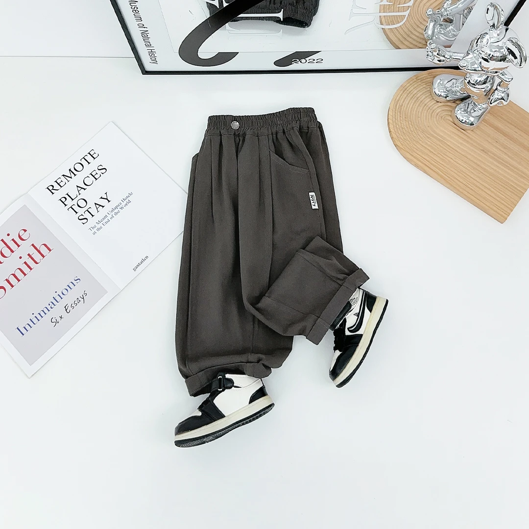 儿童裤子秋季男童休闲裤2025新款秋装宝宝潮BDQ25292悠悠童话童装