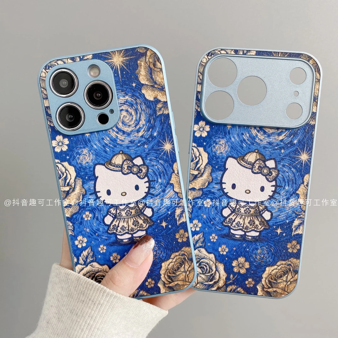 金属皮革适用iphone17promax苹果16手机壳15/14/13/12/11华为金花