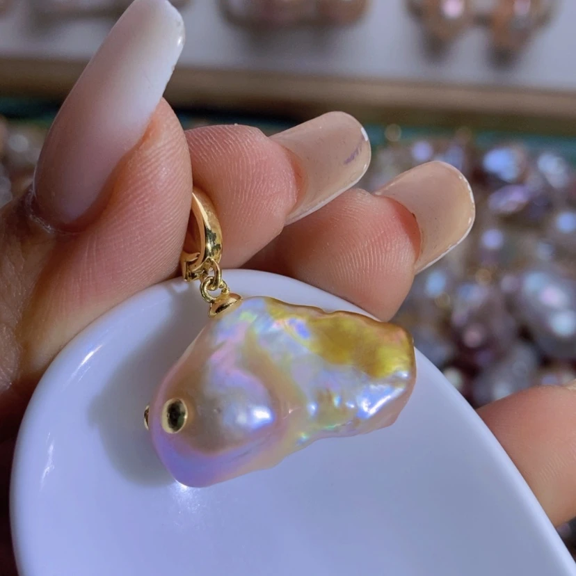 【闪购商品】淡水珍珠天然珍珠（微瑕）合金