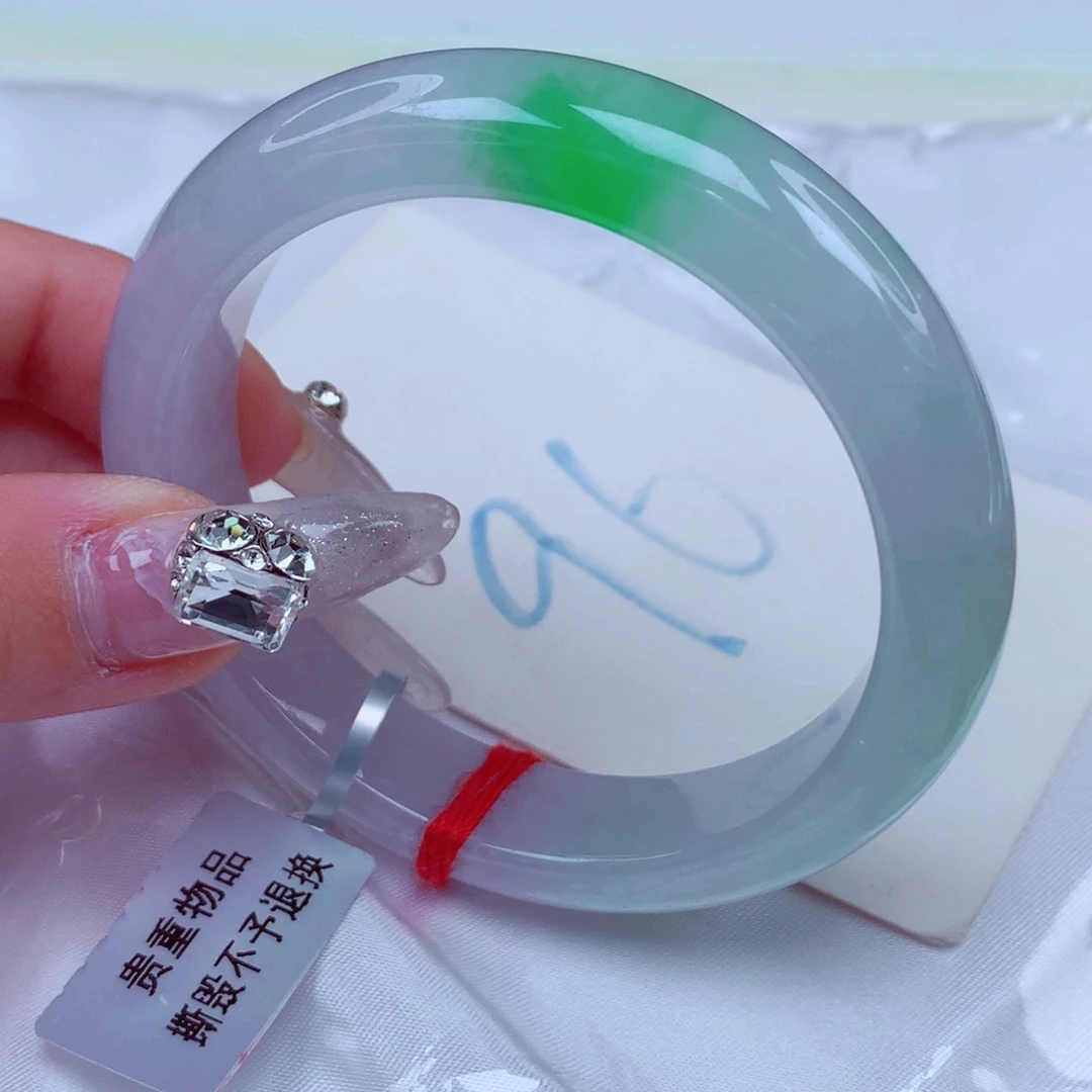 翡翠手镯未镶嵌天然缅甸翡翠A货手镯