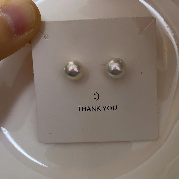 银S925镶嵌耳饰淡水珍珠