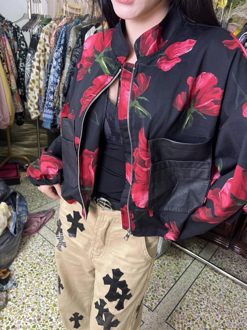 1653【烈焰】蝙蝠款民族风宽松短外套