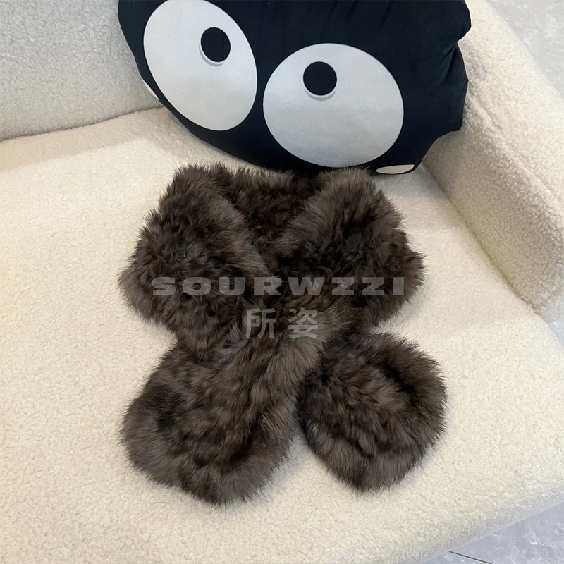 SOURWZZI/所姿新款冬季百搭时尚保暖兔毛围巾SZ-S09200