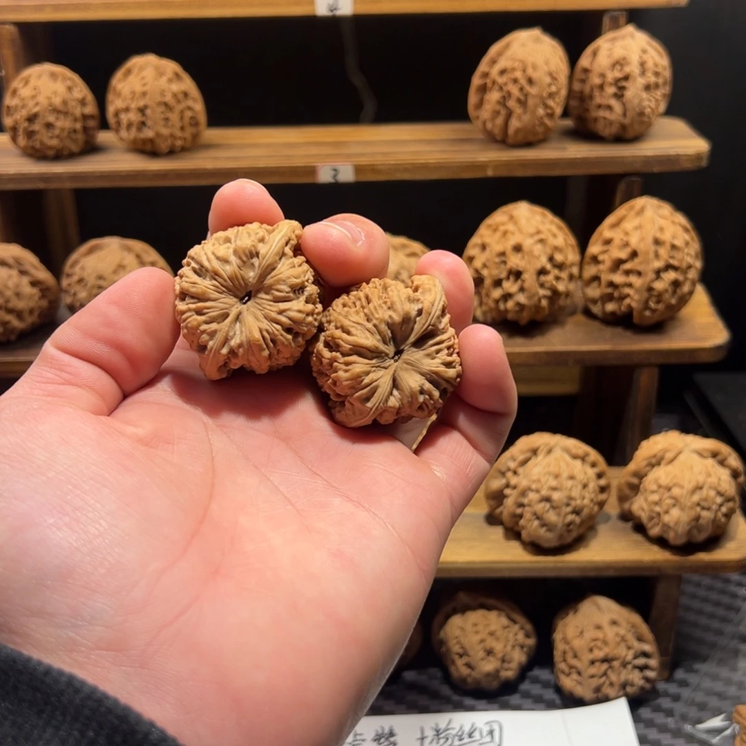 核桃把件自*会官帽官帽