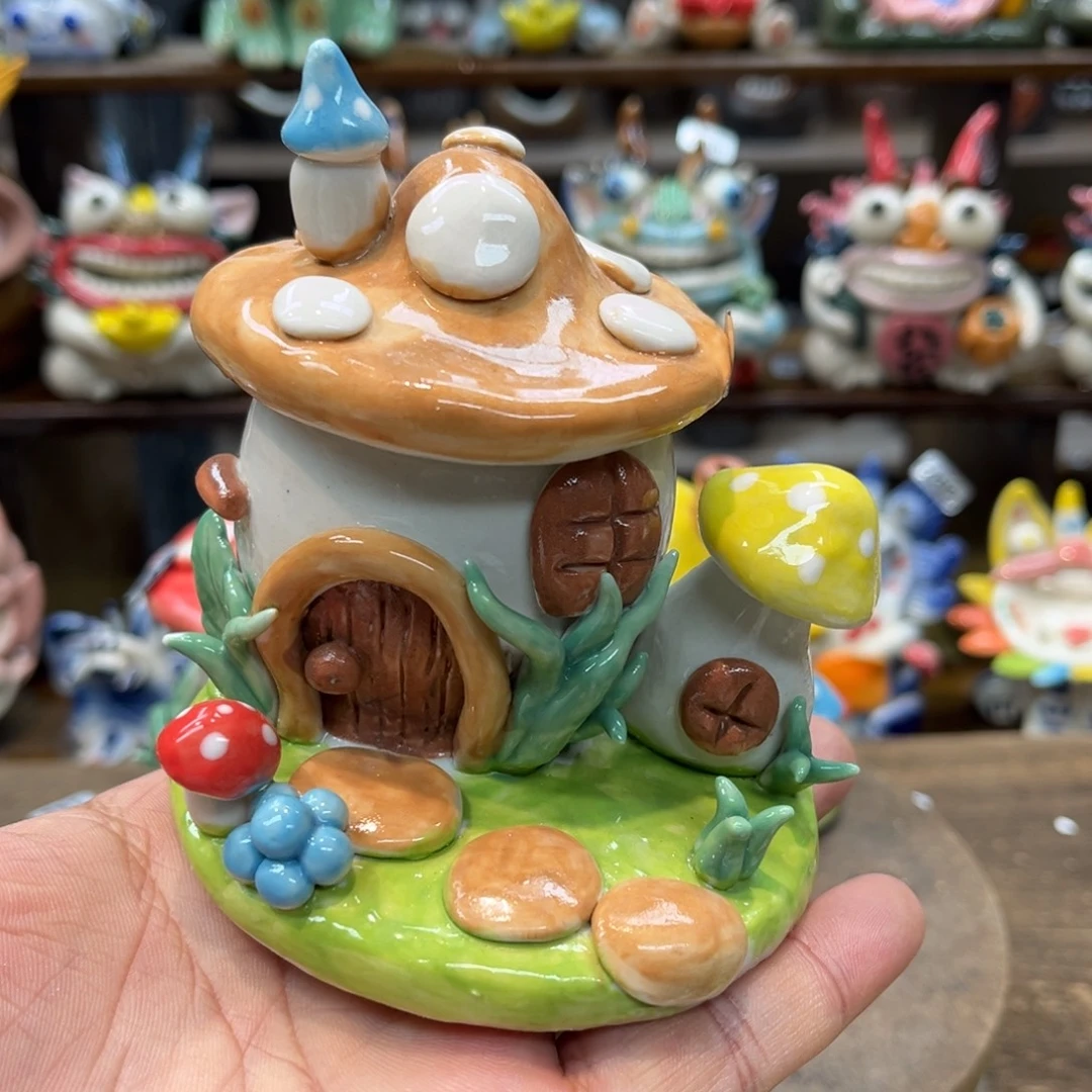 摆件纯手工抽象陶瓷摆件433