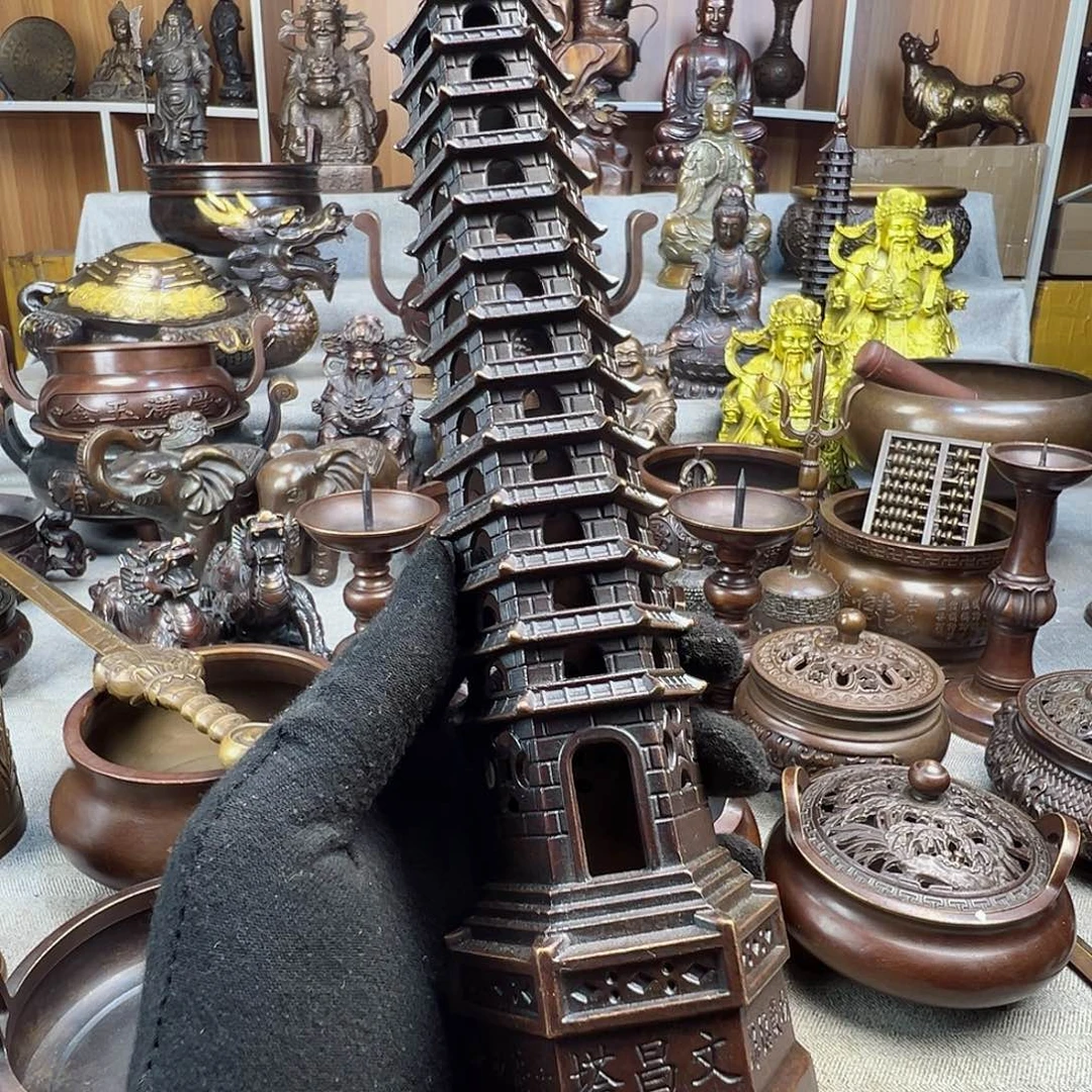 铜香炉铜摆件铜工艺品风水摆件