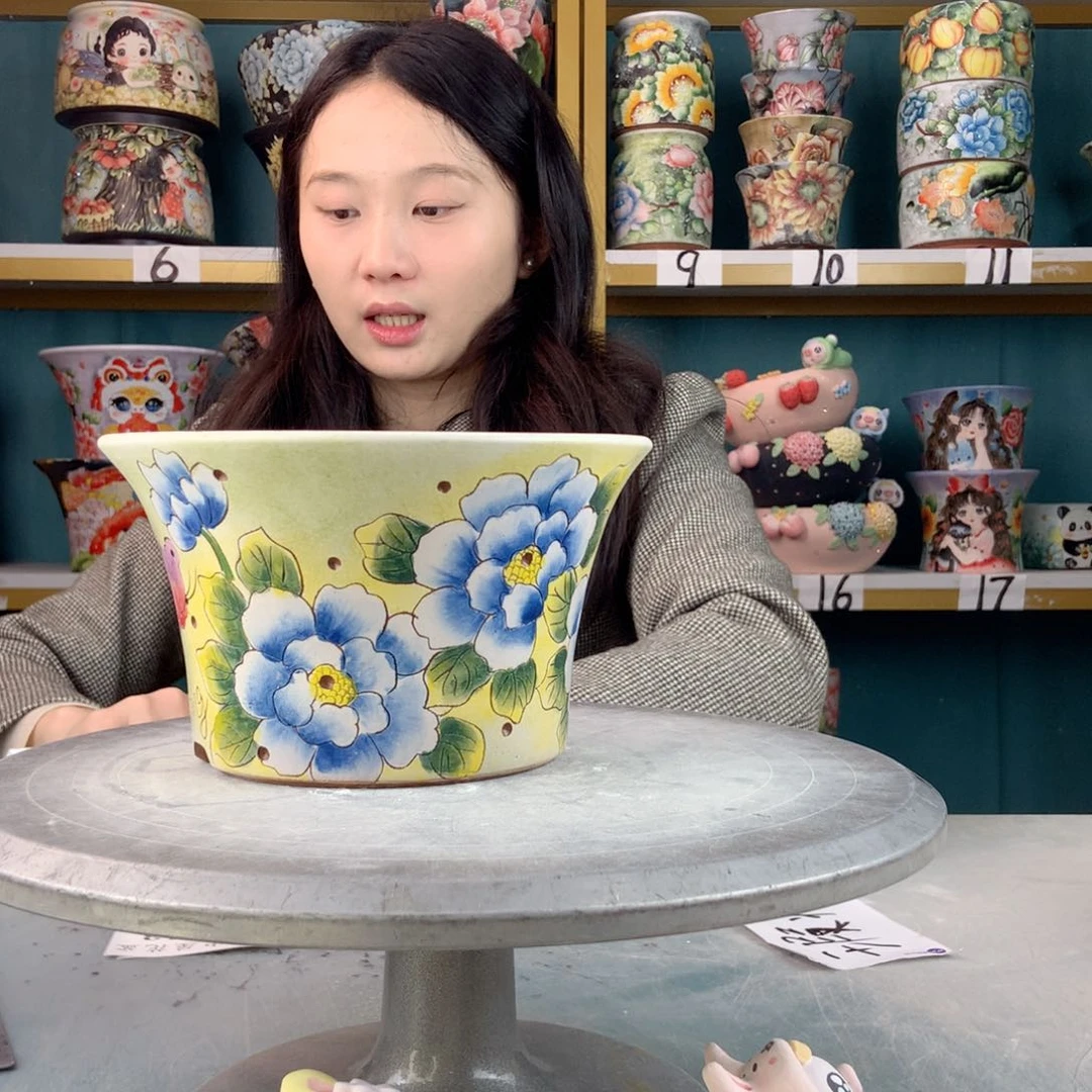 罐景德镇手工瑕疵613