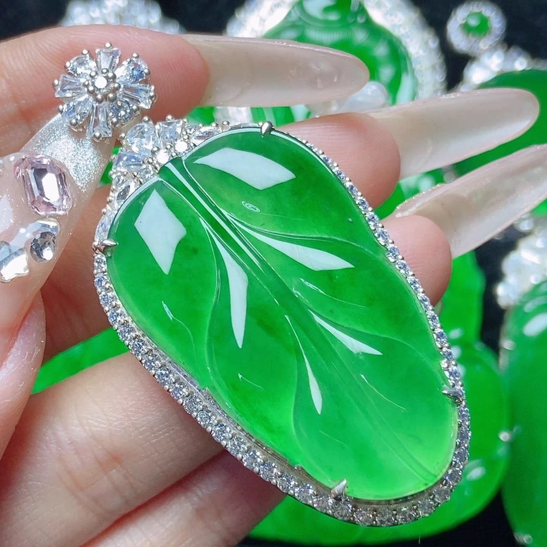 银S925镶嵌戒指翡翠