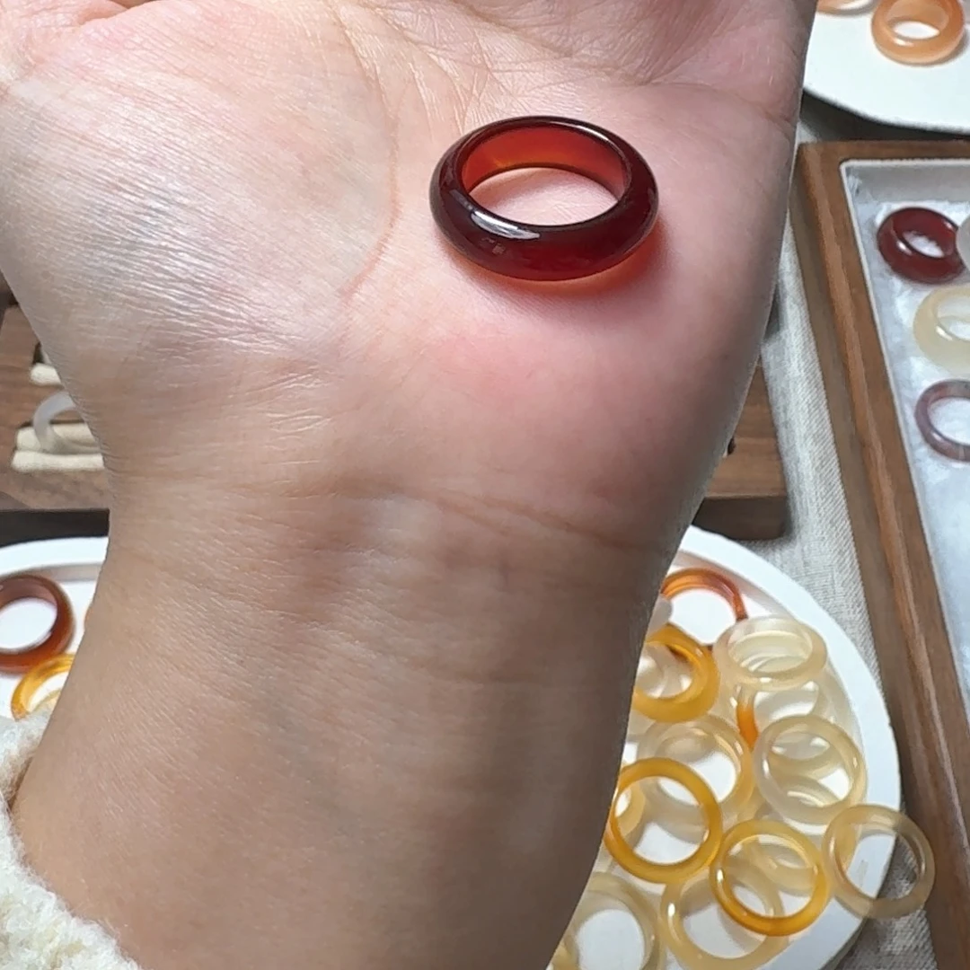 未镶嵌戒指玛瑙/玉髓652港13